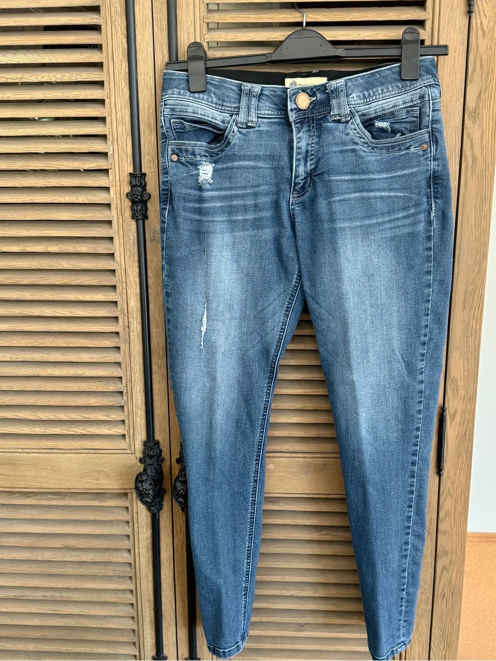 Democracy Women's Skinny Jeans in Faded Blue Wash